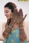 Custom henna design booking service offering intricate hand-drawn henna art in Sheffield.